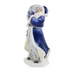 Roman 7.5 Inch Woodland Santa In Navy/Silver Christmas Santa Figurines - 3 of 3