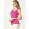 Allegra K Women's Loose Fit Summer Casual Strap Tops Trendy Sleeveless Tank Top - 3 of 4