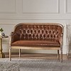 Faye Traditional Tufted Upholstered Loveseat - Christopher Knight Home - image 2 of 4