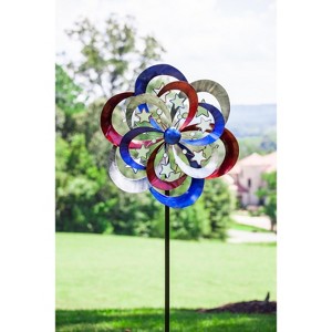 Evergreen Glow in the Dark Americana Metal Kinetic Garden Spinner - 1 of 1