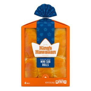 King's Hawaiian Mini Sub Sweet Rolls - 12oz/6ct - 1 of 4