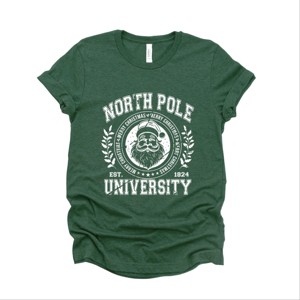 Simply Sage Market North Pole University Distressed Short Sleeve Tee - 1 of 4
