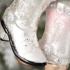 4.5"H Sullivans Silver Pink Boot Christmas Ornaments Set of 2, Christmas Tree Decor - 2 of 2