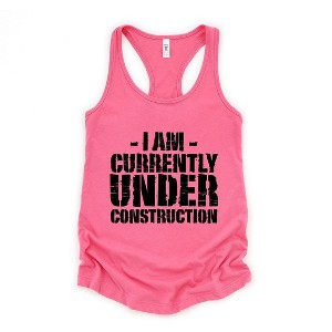 Simply Sage Market Women's Currently Under Construction Racerback Tank - 1 of 4