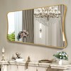 Beautyolove 24 in. W x 36 in. H Arched Gold Aluminum Alloy Framed Wall Mirror Decorative Wall Mirror - 4 of 4
