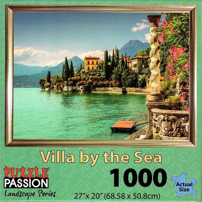 Puzzle Passion Villa Sea 1000 Piece Landscape Jigsaw Puzzle