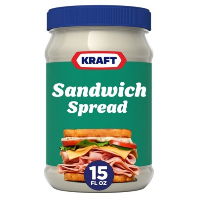 Kraft America's Favorite Sandwich Spread, 15 fl oz Jar, Pack of 4