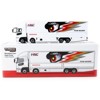 Mitsubishi Fuso Truck with Transporter "Team MUGEN - HRC" White with Graphics "Truck64" 1/64 Diecast Model Car by Tarmac Works - 4 of 4