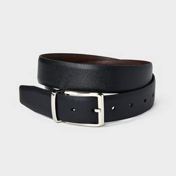 Men's Casual Two-in-One Reversible Belt - Goodfellow & Co™ Black/Brown