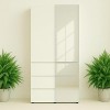 HomeStock Elise Modular Wood Closet System with Mirror in White - 3 of 4