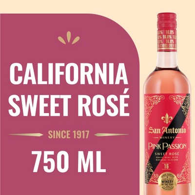San Antonio Pink Passion Sweet Rose Wine - 750ml Bottle