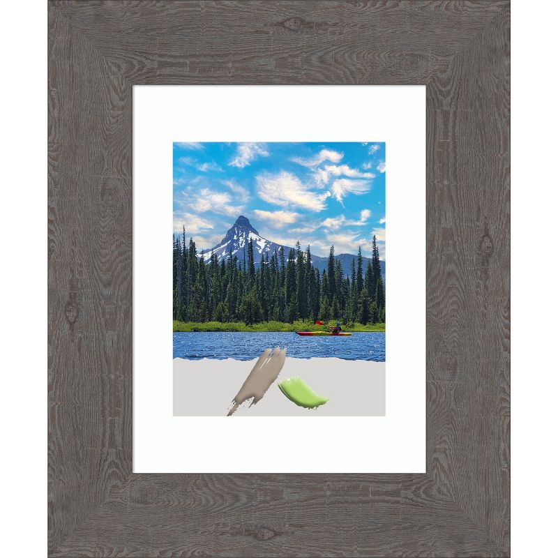 Amanti Art Rustic Plank Grey Picture Frame, 1 of 11