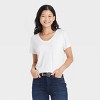 Women's Short Sleeve Scoop Neck Slim Fit 2pk Bundle T-Shirt - A New Day™ - image 2 of 3