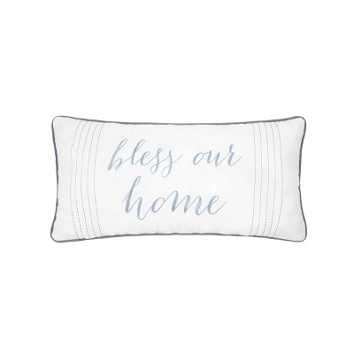 C&F Home 12" x 24" Bless Our Home Embroidered Pillow