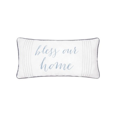 C&F Home 12" x 24" Bless Our Home Embroidered Pillow