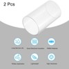 Unique Bargains Lamp Lantern Water Cooling System Acrylic Round Pipes Clear 2 Pcs 6" - 3 of 4