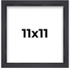 PosterPalooza | Square Shadow Box 3/4" Depth Black Picture Frame - UV Acrylic, Backing, Hanging Hardware - 2 of 4