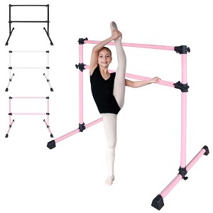 SEVOBAL Home Gyms 4FT Pink Ballet Barre With Adjustable Range Of 6.7-46 Inches For Dance Practice, Pink, 48"*30"*46" - 1 of 4