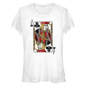 Junior's Lost Gods Queen of Diamonds Distressed T-Shirt - 1 of 4