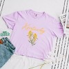 Simply Sage Market Kentucky Flower Colorful Boxy Crop Top - 3 of 4