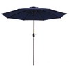 Sonkuki 9 FT Outdoor Patio Umbrella Market Table Umbrella With a Crank for Garden, Deck and Pool - 2 of 4