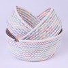 Unique Bargains Handcrafted Odorless Cotton Rope Chic Appearance Storage Basket 1 Pc - 4 of 4