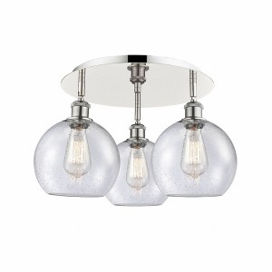 Athens - 3 Light Flush Mount In Industrial Style-10.5 Inches Tall and 19.75 Inches Wide - 1 of 1