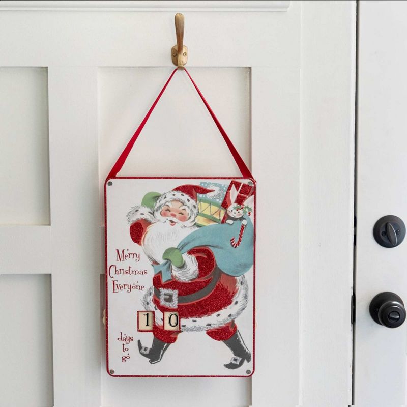 Christmas Santa Christmas Countdown  -  One Hanging Calender 14.75 Inches -  Days Till Toys  -  32275.  -  Wood  -  Red, 4 of 5
