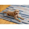 HomeStock Outdoor Washable Miami Ivory & Blue 7' X 9', Machine Woven with Printed Designs, Coastal Rug - 4 of 4