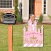 Big Dot of Happiness Little Princess Crown - Party Decorations - Pink and Gold Princess Baby Shower or Birthday Party Welcome Yard Sign - 2 of 4