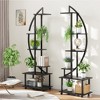 6 Tier Tall Plant Stand Metal Indoor Plant Stand with Detachable Wheels - 3 of 4