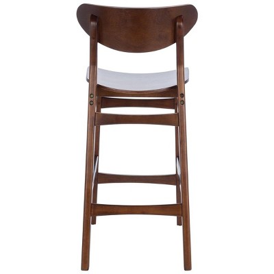 Thaxton Walnut Mid-Century Modern Counter Stool