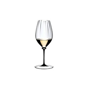 Riedel 22 fl oz Fatto A Mano Performance Riesling Black Stem/Clear Base Wine Glass - 1 of 4