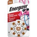 Energizer Size 312 Hearing Aid Batteries - Brown