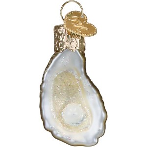Old World Christmas Blown Glass Ornament for Christmas Tree, Gumdrops (Mini) Collection, Oyster with Pearl - 1 of 4