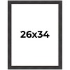 PosterPalooza | Traditional Black Picture Frame - UV Acrylic, Foam Board Backing, Hanging Hardware - 2 of 4