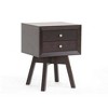 Warwick Modern Accent Table and Nightstand Brown - Baxton Studio - image 2 of 3
