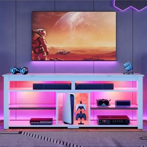 Bestier TV Stand Tall Entertainment Center with Storage For 70 Inch TV - 1 of 4