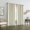 Thermaplus Vigo Window Treatment Blackout Grommet Curtain Panel for Bedroom Livingroom Off-white - image 2 of 4