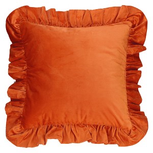 REGALWOVEN Scalloped Trim Outdoor Throw Pillow Covers for Sofa Living Room Home Decor 1 Pc - 1 of 4