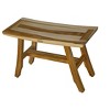 EcoDecors® Satori® 28" Teak Wood Shower Bench in EarthyTeak Finish - 3 of 4