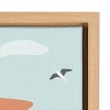 18" x 24" Sylvie Lady on a Boat Framed Canvas by Queenbe Monyei Natural: Kate & Laurel, Wall Decor for All Ages - 3 of 4
