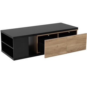 NicBex Modern 57" Rectangle Coffee Table with Sliding Tabletop and 2 Drawers for Living Room - 1 of 4