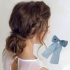 Unique Bargains Elegant Bow Ribbon Duckbill Hair Clips Hairdo Clip 1 Pc - 2 of 4