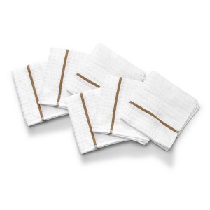 Clorox Antimicrobial Dishcloth 6-Pack Set, White/Grey , 12"x12" - 1 of 2