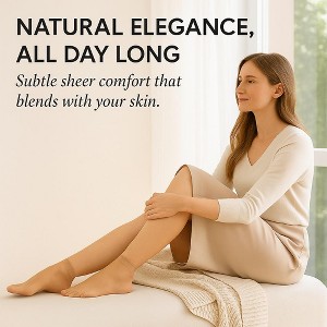 20 Pairs Women’s Sheer Ankle Socks Ultra Thin Breathable Nylon Hosiery Invisible Lightweight Dress Socks - 1 of 4