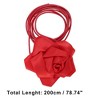 Unique Bargains Satin Rose Flower Adjustable Waist Belt 1 Pc - 2 of 4
