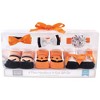 Hudson Baby Infant Girl Headband and Socks Giftset 6pc, Pumpkin, One Size - 2 of 2