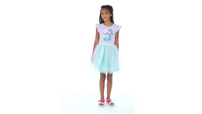 Disney Raya and the Last Dragon Little Mermaid Frozen Nightmare Before Christmas Girls Tulle Dress Toddler to Big Kid, 2 of 10, play video