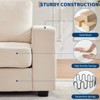 COZONY 90" Oversized Cloud Couch, Mid-Century Chenille, Deep Seat, No-Assembly Sofa w/ USB Ports, Side Pockets - 4 of 4